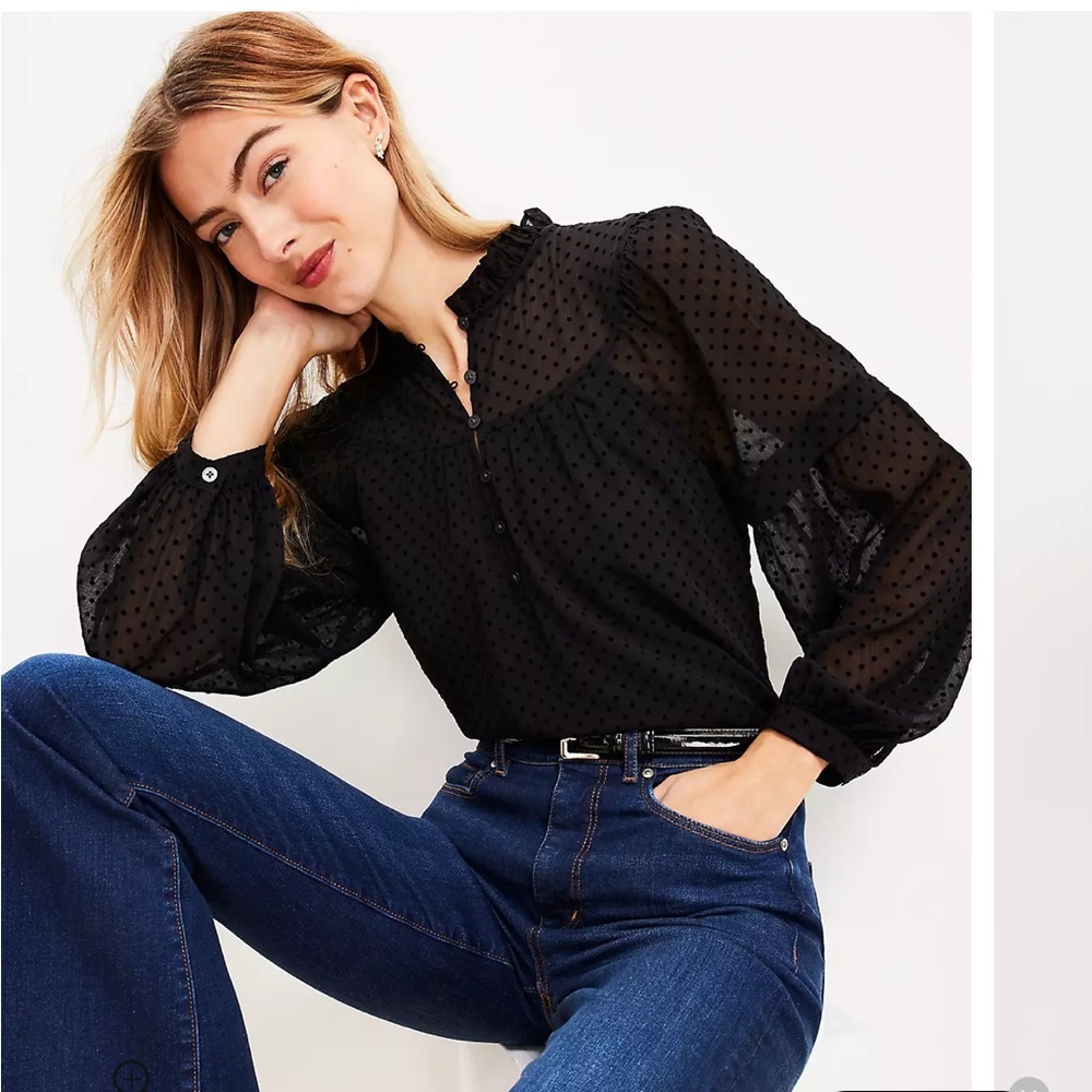 Black loft blouse